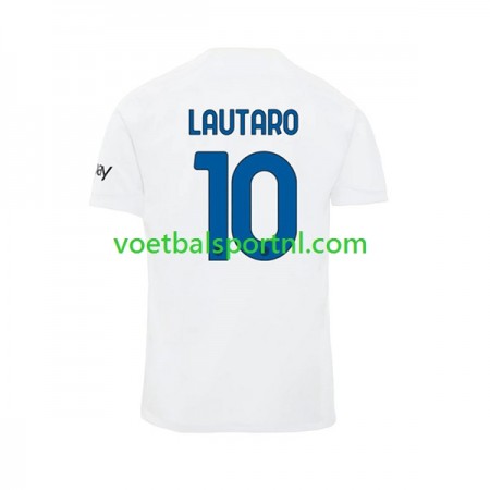 Inter Milan Lautaro Martinez 10 Uit Shirt 2023-24